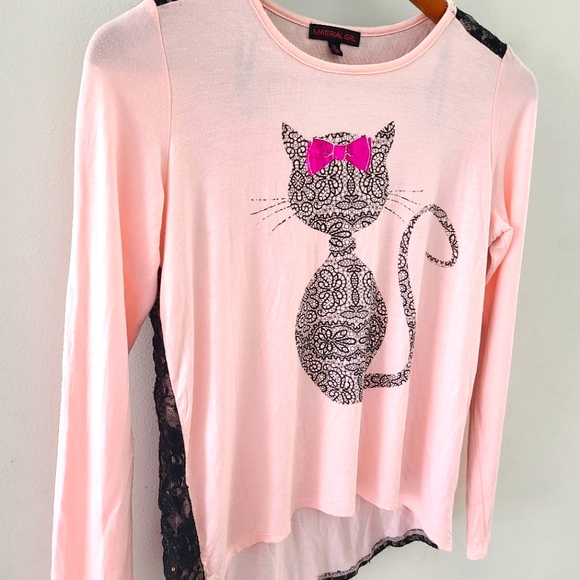 Cat print fancy blouse - Picture 1 of 7